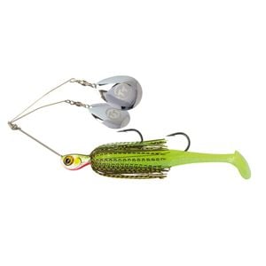 TT Lures 3/4oz Tornado+ Twin Spin Rigged Spinnerbait Lure - MOSSY