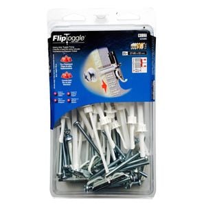 Cobra 6 x 60mm Flip Toggle Anchor Screws - 25 Pack