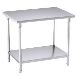 Soga 100x70x85cm Stainless Steel Prep Bench