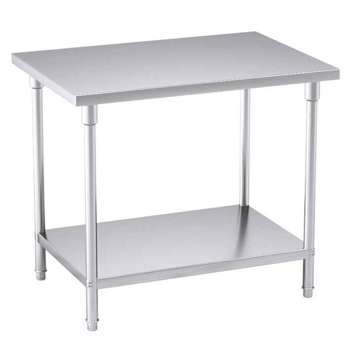 Soga 100x70x85cm Stainless Steel Prep Bench