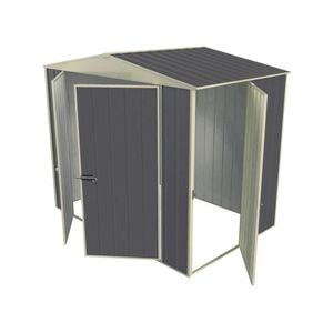Build-a-Shed 2.3 x 1.5 x 2.3m Gable Single Hinged Side Door Shed - Grey