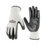 Saxon Large Nitrile Dipped Garden Gloves - 6 Pack