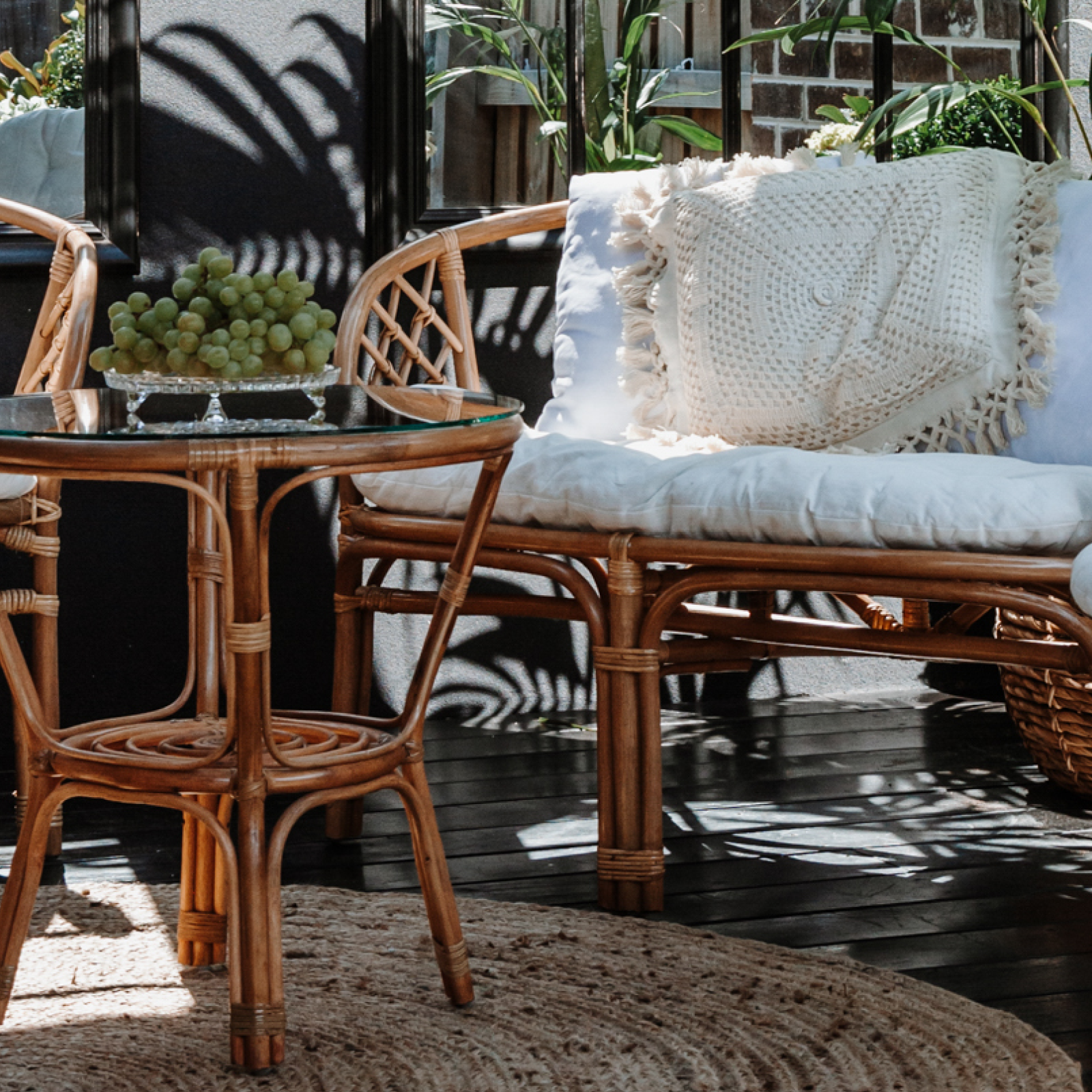 Bunnings home bazar rattan chair sale