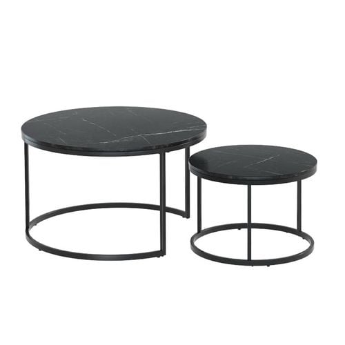 Artiss Black Coffee Tables x2 Bunnings Australia