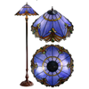 G&g Benita Periwinkle Floor Lamp