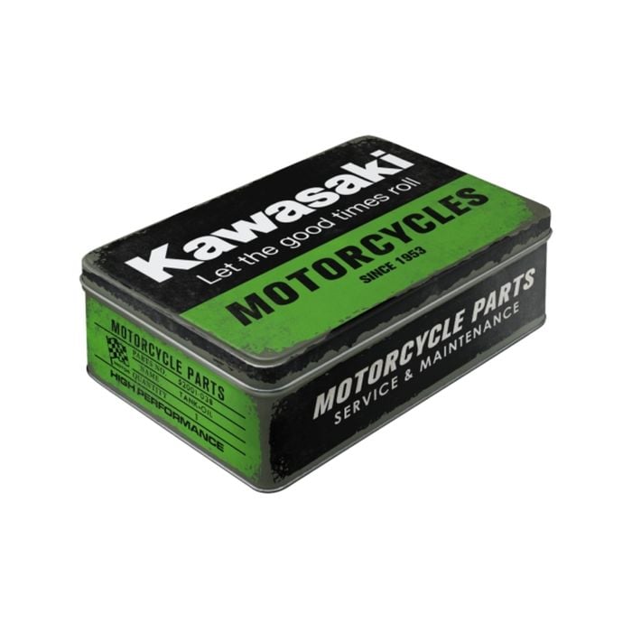 Nostalgic-Art Flat Tin Kawasaki Motorcycles