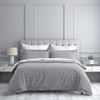 Jason Commercial Double Studio Stripe Quilt Cover w/ Pillowcase 180x210cm Silver