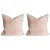 2x LVD Cushion Damask Toffee Throw Pillow Home/Lounge/Sofa Decor 50cm Square