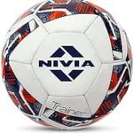 Nivia Super Synthetic Football (Multicolor, Size 5)| Rubberized Stitched | Suitable for Ground Without Grass | Training Ball