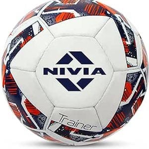 Nivia Super Synthetic Football (Multicolor, Size 5)| Rubberized Stitched | Suitable for Ground Without Grass | Training Ball