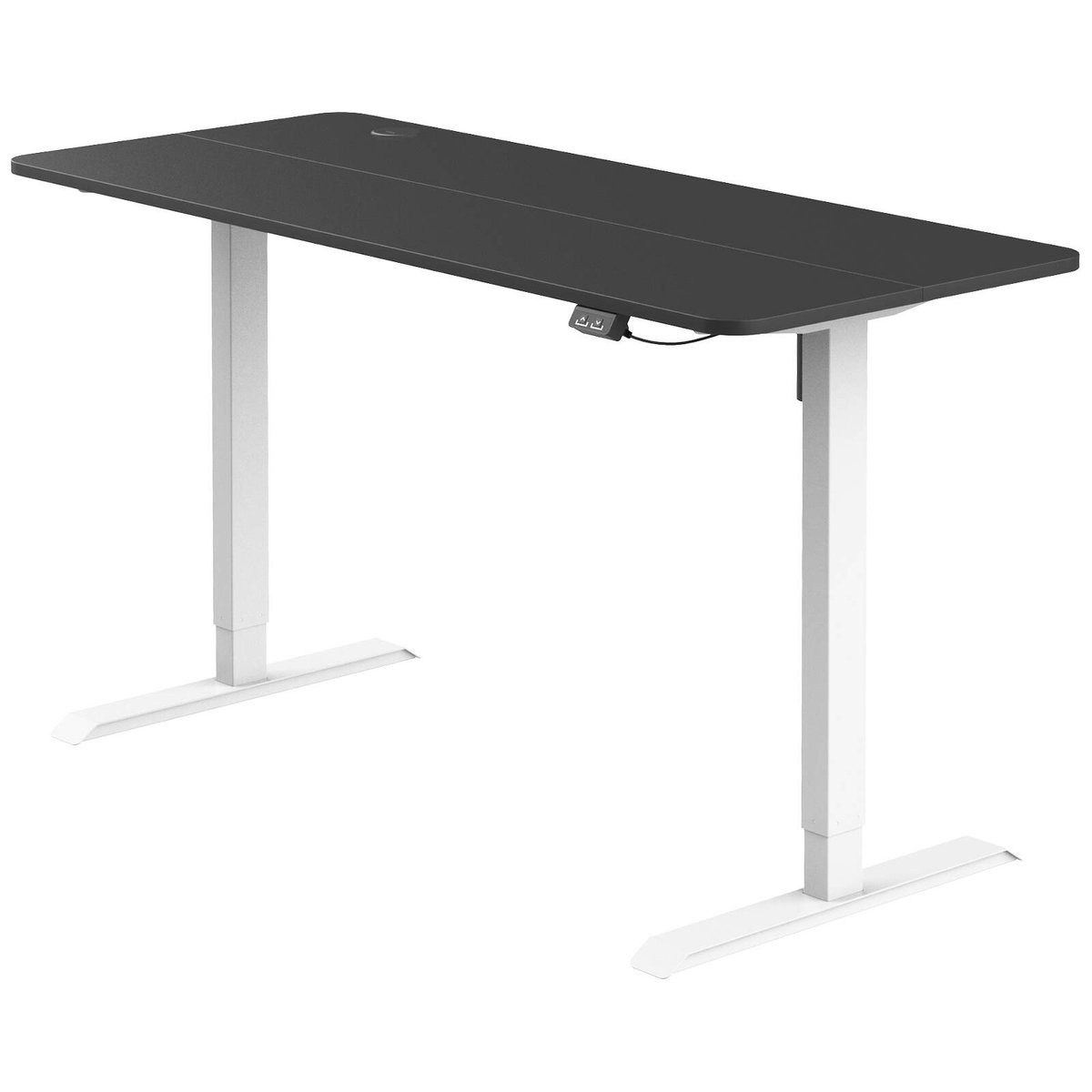 Ufurniture Electric Standing Desk 120cm Splice Board Black Table Top+ ...