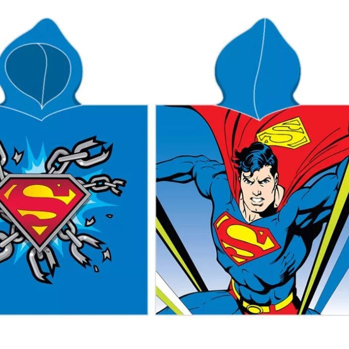 Superman Beach Swimming Towel Poncho 55 X 115cm