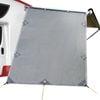 Caravan Privacy Screens Roll Out Awning 1.95 x 2.2M Sun Shade End Wall Side Grey