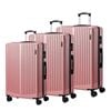 Mazam 3PCS Luggage Suitcase Trolley Set Travel TSA Lock Storage ABS Case Pink