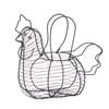 Davis & Waddell Chicken Egg Basket Storage 35x28cm - Black