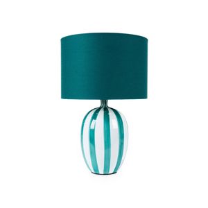 Clay & Kin 46.5cm Green Reed Table Lamp