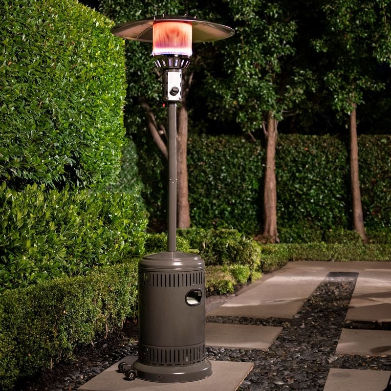 Mimosa Lava Matte Black Outdoor Gas Patio Heater