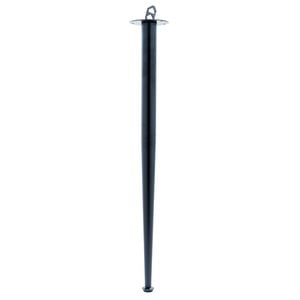 Taskmaster 710 x 40mm Black Steel Adjustable Tapered Furniture Leg