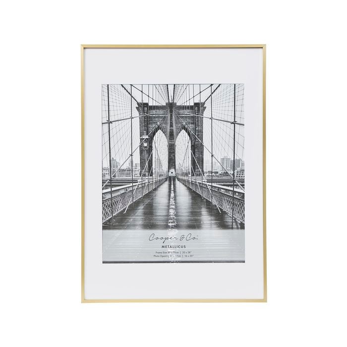 Cooper & Co. 50x70cm Mat to 40x50cm Gold Premium Metallicus Photo Frame