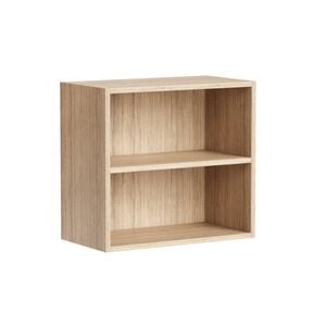 Kaboodle 300-399mm Almond Oak Customisable Med Wall Open Shelf