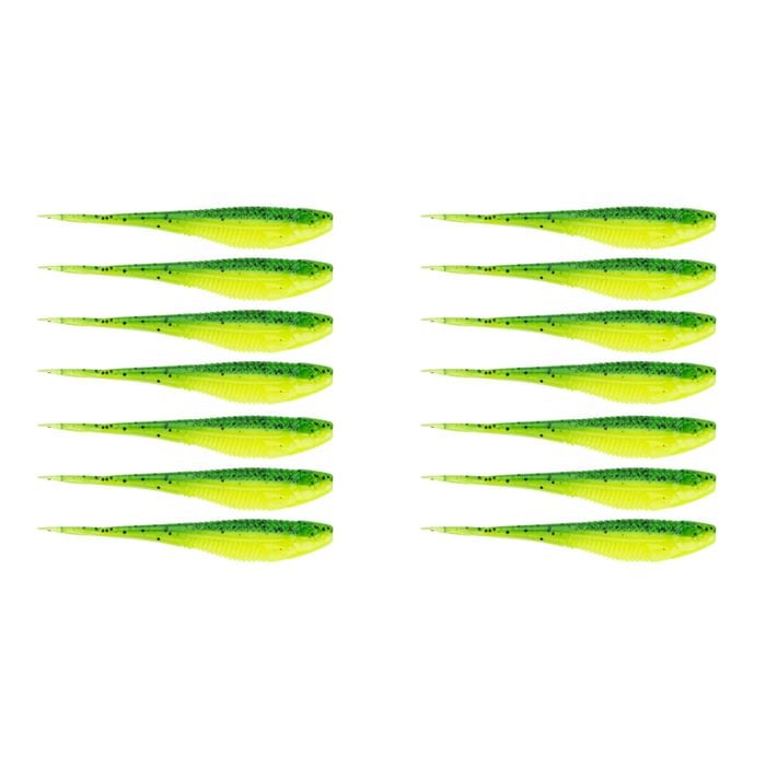 2x 7PK 3.75In Rapala Crush City The Jerk Soft Plastic Minnow Lures - Budgie