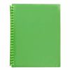 Marbig A4 Refillable 20P Insert Cover Display Book (Lime)