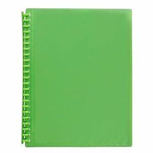 Marbig A4 Refillable 20P Insert Cover Display Book (Lime)