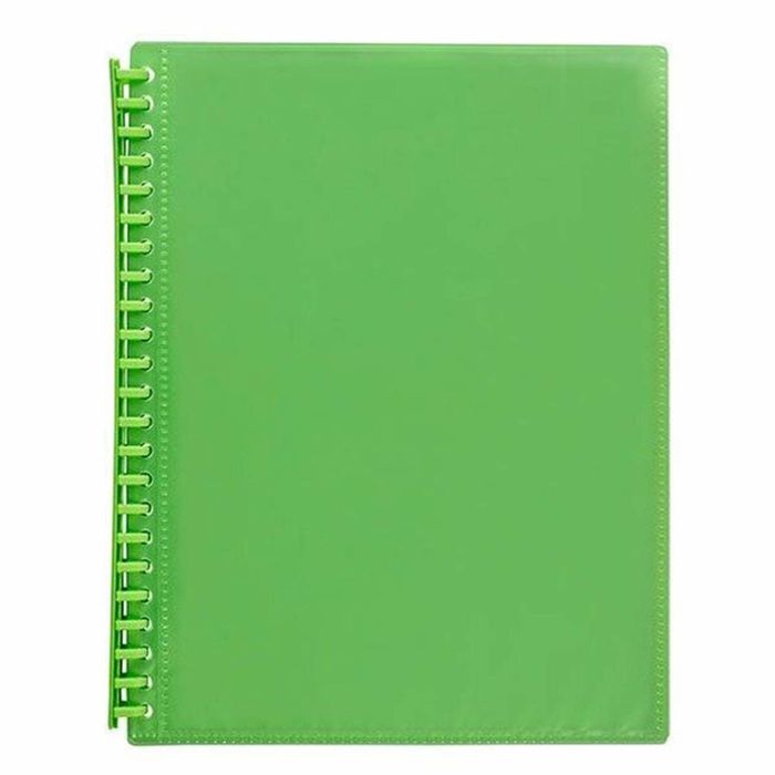 Marbig A4 Refillable 20P Insert Cover Display Book (Lime)