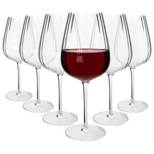 Argon Tableware Kensington Optic Crystal Red Wine Glasses - 640ml - Pack Of 6