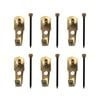 Everhang 15kg Brass Plated Picture Hanging Angle Drives - 6 Pack