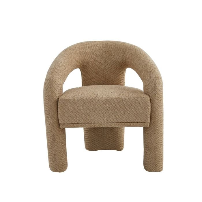 Raimon Furniture Genie Chenille Fabric Kitchen Dining ArmChair Sand