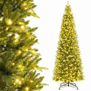 Costway 3.6M LED Prelit Christmas Tree w/2517 PVC PE Branch Tips