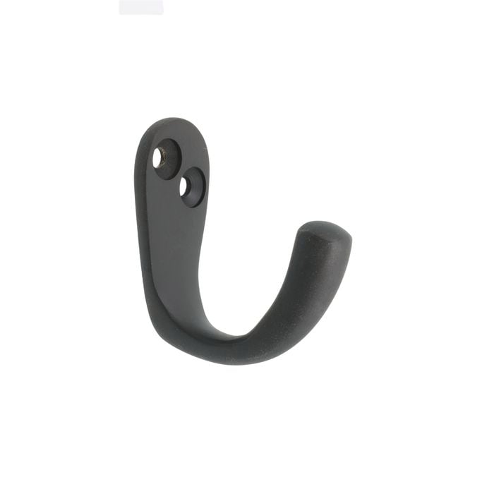 Zenith 40mm Matte Black Single Robe Hook
