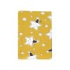 Yellow Star Bassinet Fitted Sheet with a Flat Sheet Sewed Attached