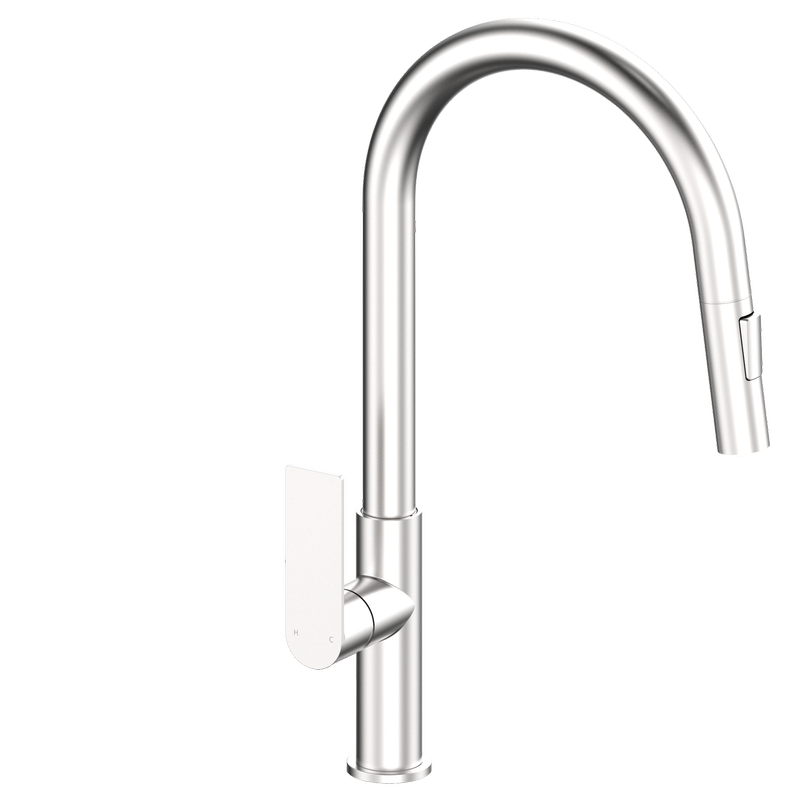 Mondella WELS 5 Star 6L/min Brushed Nickel Rococo Pull Down Sink Mixer
