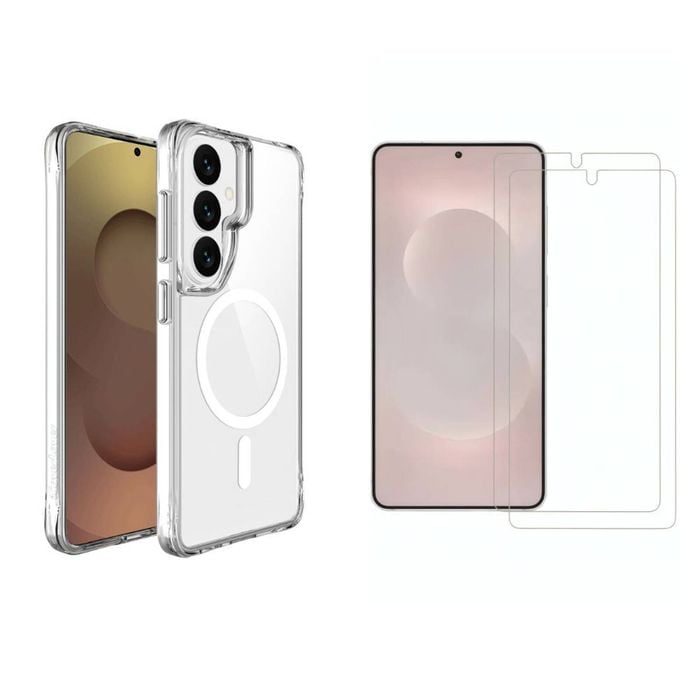 Icoverlover For Samsung Galaxy S26+ Plus Case Compatible With Magsafe + [2-pack] Glass Screen Protectors, Clear