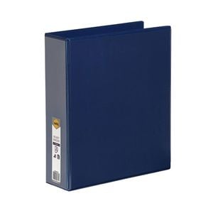 Marbig Clearview A4 2D-Ring Insert Binder 50mm (Blue)