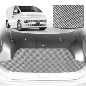 6D Diamond Car Boot Mat for Hyundai Staria 2021-Current-Cargo Mat-Grey-Outback GT