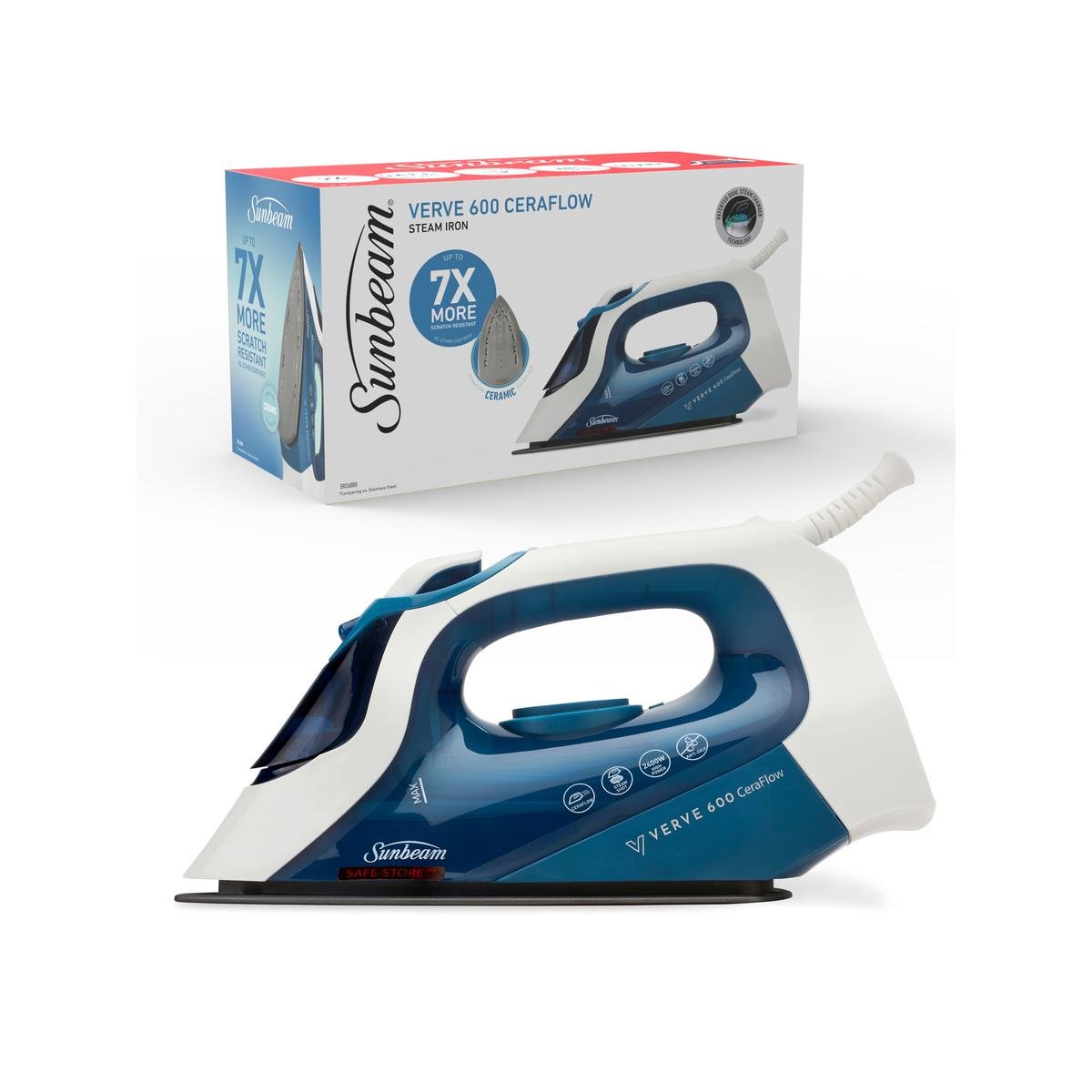 Sunbeam Verve 600 Ceraflow Iron - Bunnings Australia
