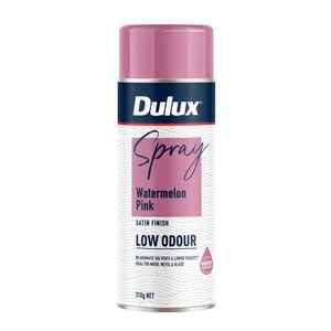 Dulux 310g Watermelon Pink Satin Low Odour Spray Paint