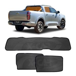 Window Sun Shades for GWM UTE Cannon-X / L 2021-Onwards Rear Windscreen Shade Blind Mesh