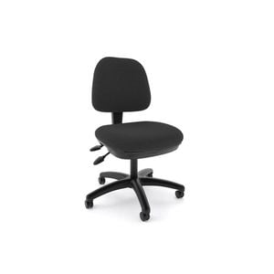 Olg Evo Mid Back Office Chair Plastic Back And Seat Black