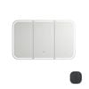 Attica Porta 1200mm Black Oak LED Shaving Cabinet with Powerpoint / USB-C