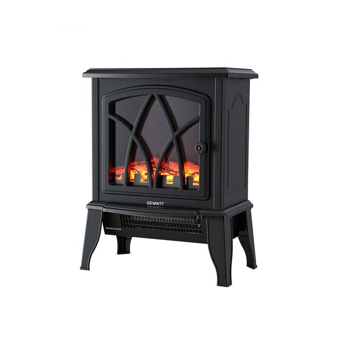 Devanti 2000w Electric Fireplace Heater Stove Freestanding