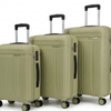 Futura 3pcs Set Luggage Trolley Suitcases Travel S 20/24/28" Olive