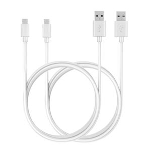 iWill 2 Pack 1m Data Transfer Charger Charging Micro USB Cable Cord for Android Phone Device Tablet Bulk White