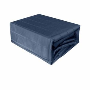 Indigo 800tc Luxury Cotton Self-stripe Sheet Set King 40 Cm Wall