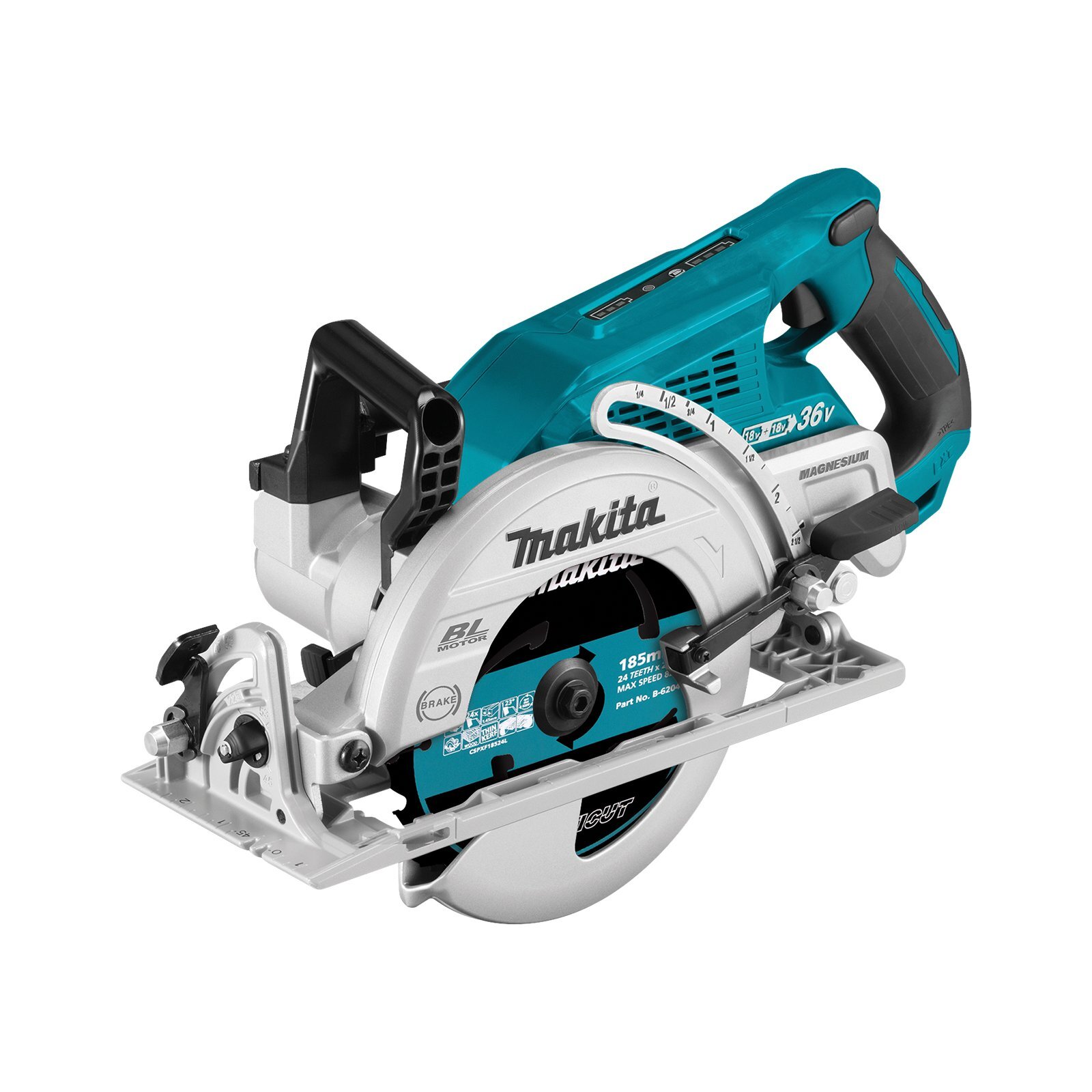 Makita 18V x 2 Brushless 185mm Rear Handle Saw DRS780Z Skin Only Bunnings Australia