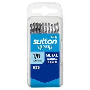 Sutton Tools 1/8" Imperial Viper Drill Bit - 10 Pack