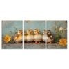 3pcs Adorable Cute Young Ducklings Print 100% Australian Made 3 x 40x60cm (Metal Print)
